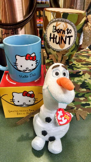 hunting mug hello kitty olaf